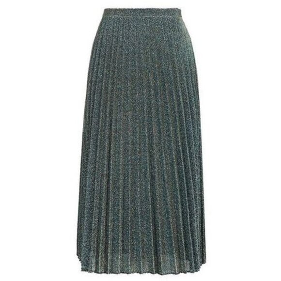 Topshop Dresses & Skirts - TOPSHOP - Glitter Pleated  Midi Skirt - SZ 8